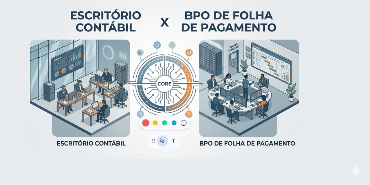 Troca de prestador de serviço de folha de pagamento: o que se observa na prática entre escritórios contábeis e BPOs